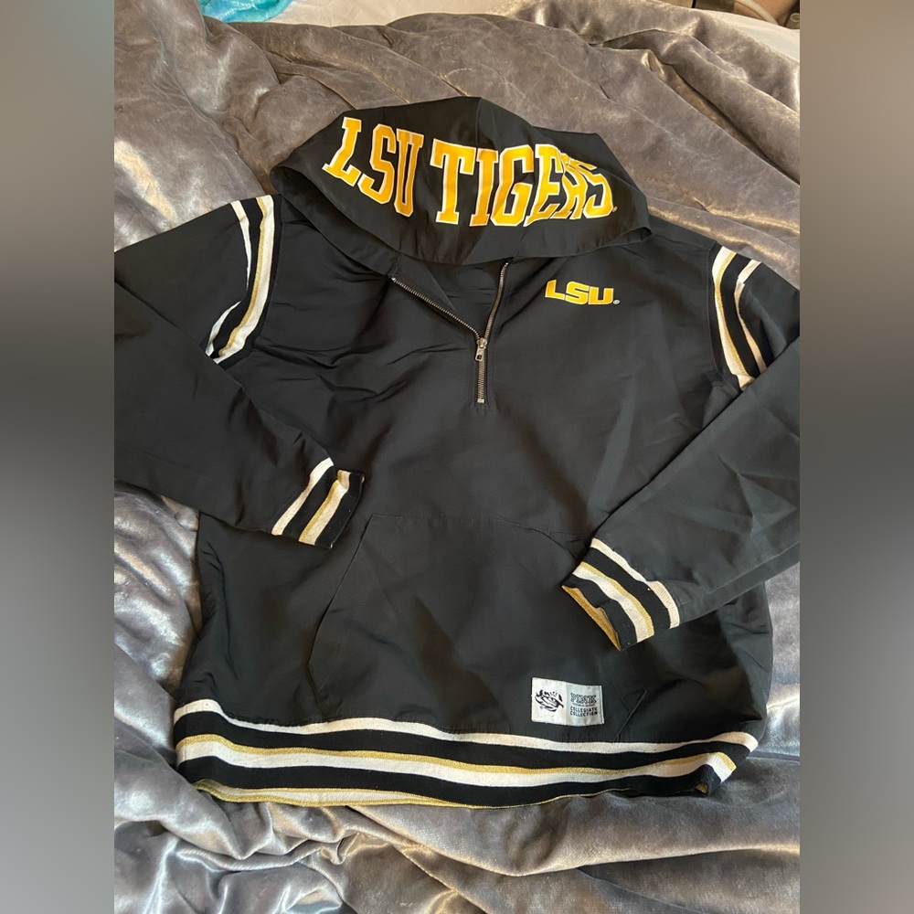 PINK VS LSU HALF ZIP